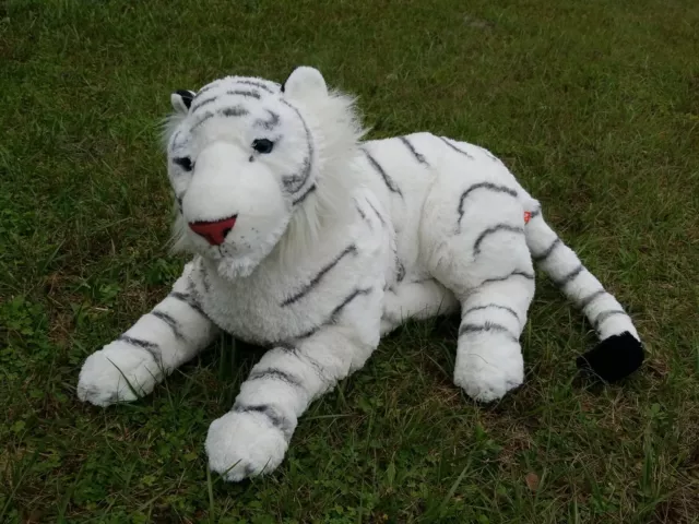 30" White Tiger Jumbo Wild Republic Plush Giant Stuffed Animal Plush wild cat