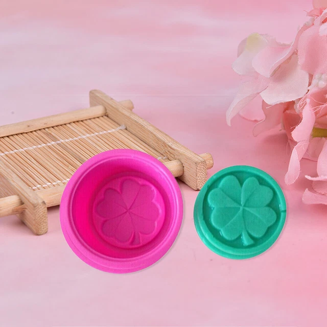 Vierblättriges Kleeblatt, handgemachte DIY-Silikon-Seifenform, Fondant-Kuchen  q