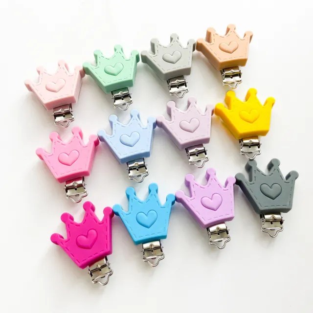 1pc Silicone Dummy Clips for DIY Pacifier Chain Holder Soother Craft Accessories