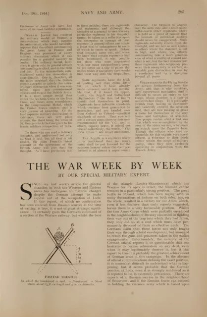 1914 Ww1 Article & Pics War News Trestle Choker General Joffres Process Antwerp