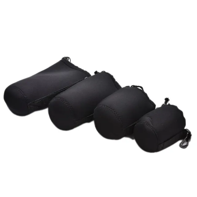 Neoprene Waterproof Soft Camera Lens Pouch Storage Bag Case Size- S .jh