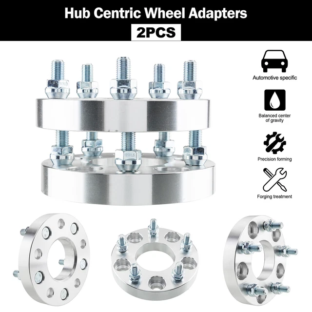 2 PCS 1" Hubcentric 5x4.75 Wheel Spacers 12x1.5 For Chevrolet Corvette Blazer
