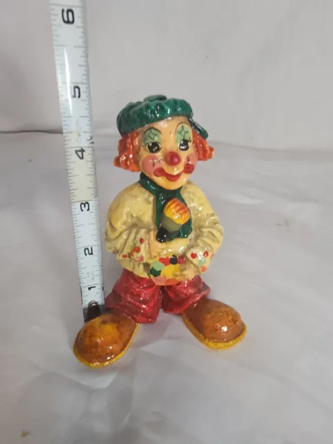 Vintage Alvarez Mexico Paper Mache Clown Signed  B-11 1970’s 3