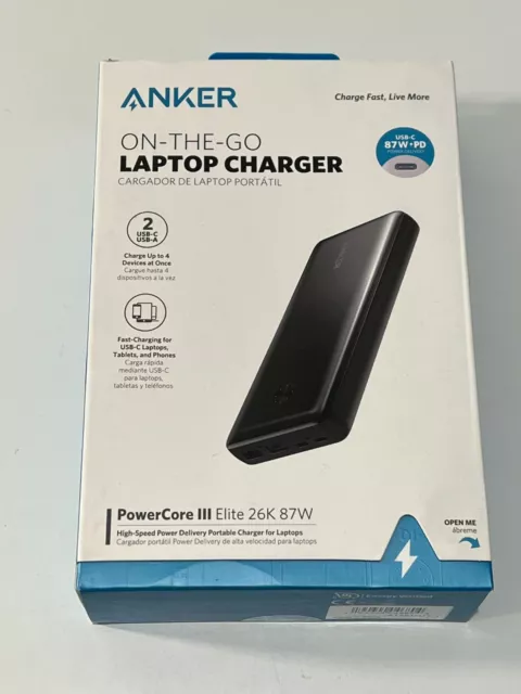 Anker PowerCore III Sense 20K PD Portable Charger Battery Power Bank OPEN  BOX