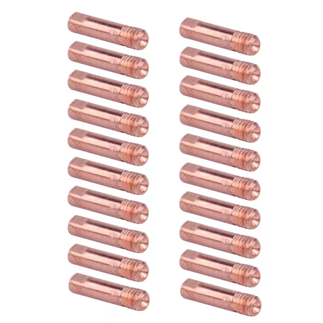 20x MB-15AK MIG/MAG Welding Torch Contact Tip 0.9 x 24mm Copper Gas Nozzle
