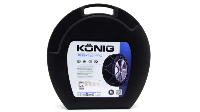 König Thule XG-12 Pro 255 Snow Chains Automatic Rim Protection Traction Aid
