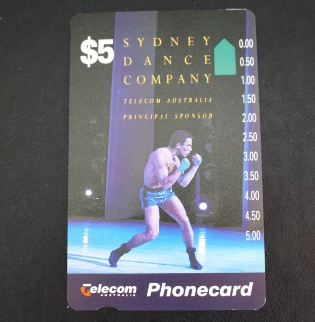 Telecom Phonecard $10 Sydney Dance Company Prefix # 466 - Boxer *UNUSED* MINT