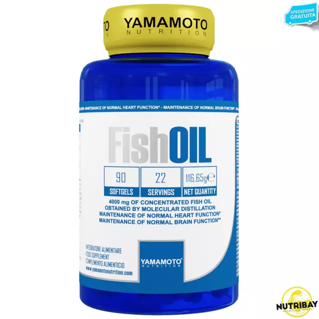 Fish OIL di YAMAMOTO NUTRITION - 90 perle Olio Di Pesce Omega 3