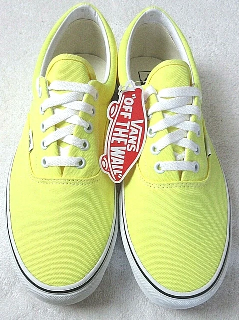 Vans Men's Era Neon Lemon Tonic Yellow True White Canvas Skate shoes Size 11.5 Vans Men's Era Neon Lemon Tonic Yellow True White Canvas Skate shoes Size 11.5