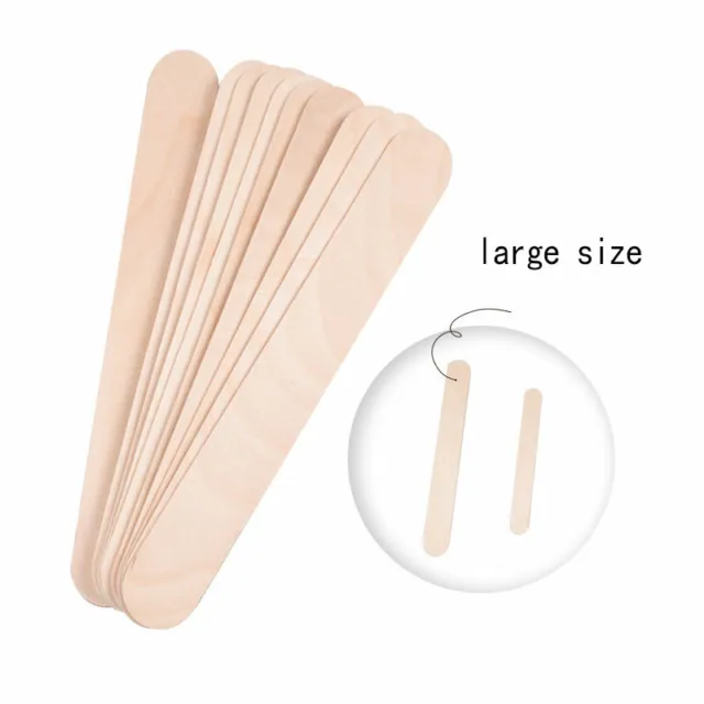 Big Size Wooden Waxing Stick Wax Bean Wiping Wax Hair Removal Tongue Depre#w#