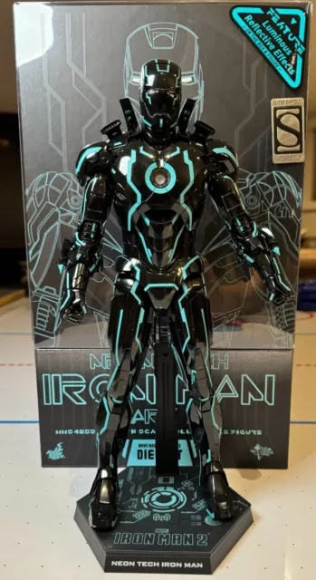 Hot Toys Iron Man 2 Neon Tech MARK IV 1/6 Scale MMS485-D24 DIECAST