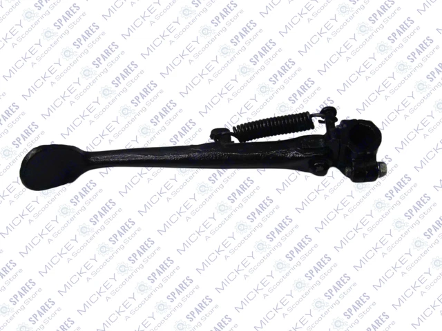 AEspares Clamp-On Side Stand Kick For Triumph BSA Choppers - Universal Steel, Made In India