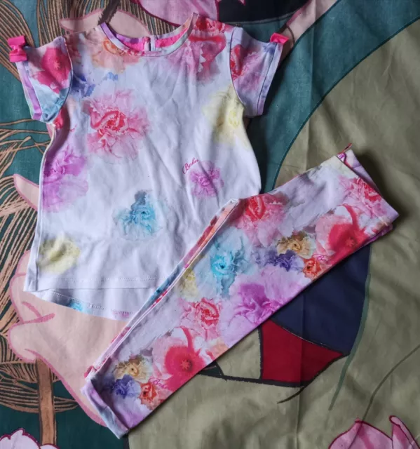 Ted Baker Girl's Floral sugar sweet Outfit Set size 2-3 years