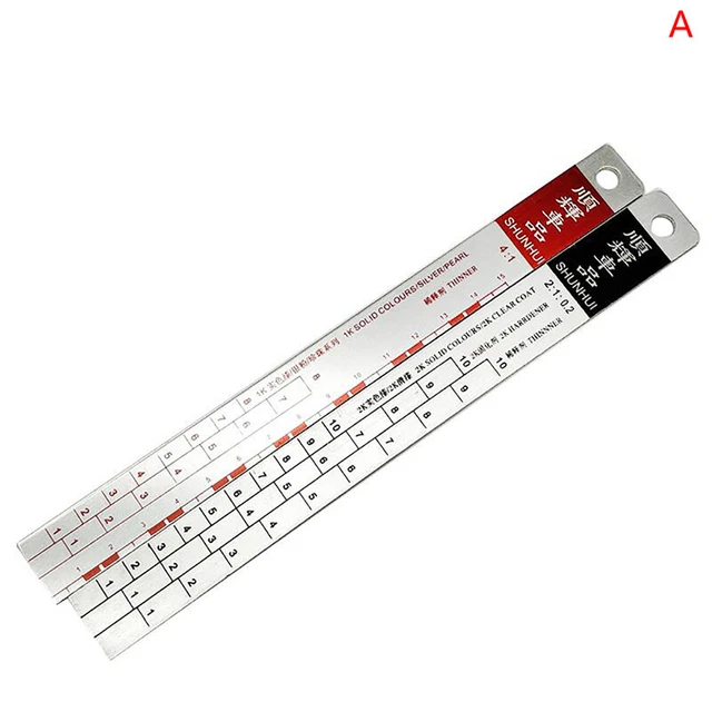 Strumento di miscelazione righello vernice auto standard adatto per strumento di verniciatura righello vernice auto Le