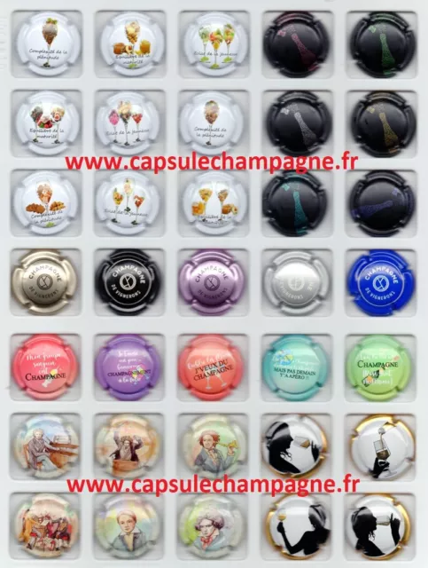 Capsules de champagnes Génériques LOT DE 6 Séries N°3