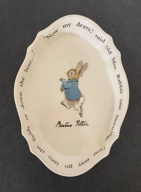 Beatrix Potter - Peter Rabbit - Wedgwood Trinket Dish “Now my dears...” England
