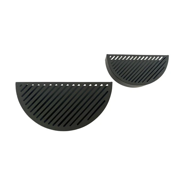 2pc Urban Bandit 25/35cm Hanging Wall Metal Planter Flower/Plant Pot Decor Black