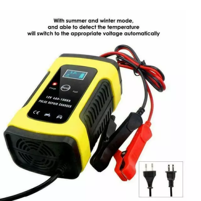 Charger Car Battery Starter Jump Power Booster 12V Portable Bank 5A EU Plug DE