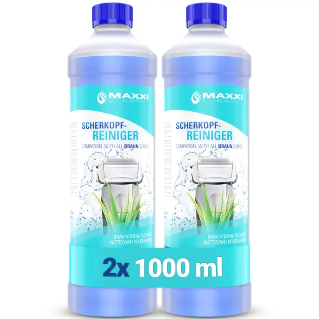 2 X 1 L detergente testina di rasatura liquido detergente per cartucce di  pulizia marrone CCR EUR 17,90 - PicClick IT