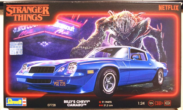 Maquette de voiture - REVELL - Model Set - Stranger Things - Billy's Chevy Camaro Z/28 - Avec colle, peintures et accessoires - Jeux - Jouets