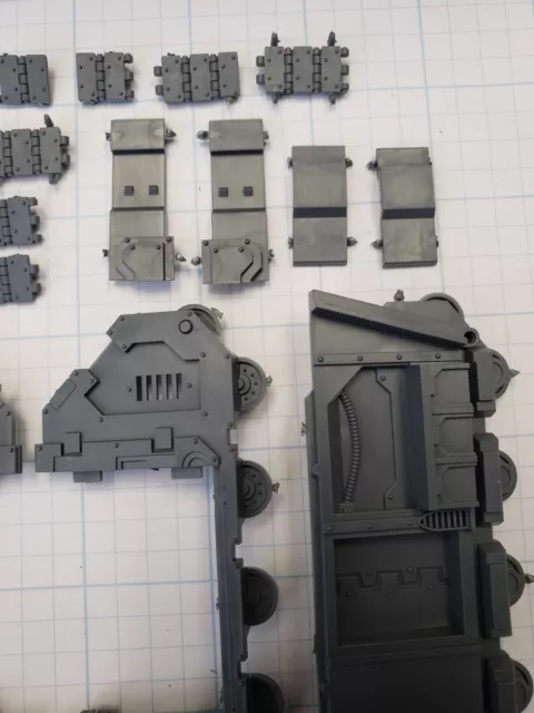 Warhammer 30K Space Marine Bits HDR Deimos Rhino Sides Armor Tracks Set 3