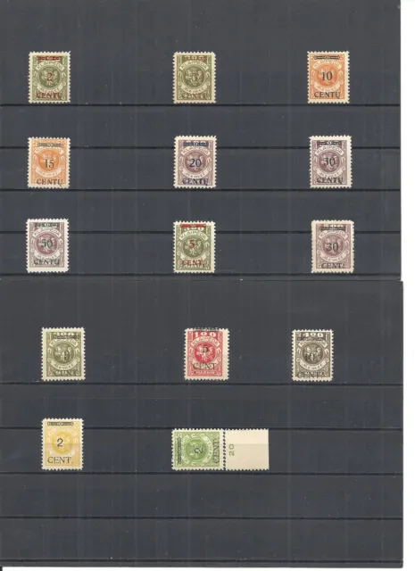 Memel, Litauen, Klaipeda 1923, Einzelmarken aus MiNrn: 167 - 192 **, postfrisch