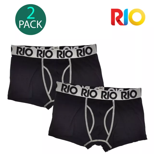 Rio 2 Pack Favourites Trunks Cotton Stretch Mens Briefs Boxer Undies Underwear