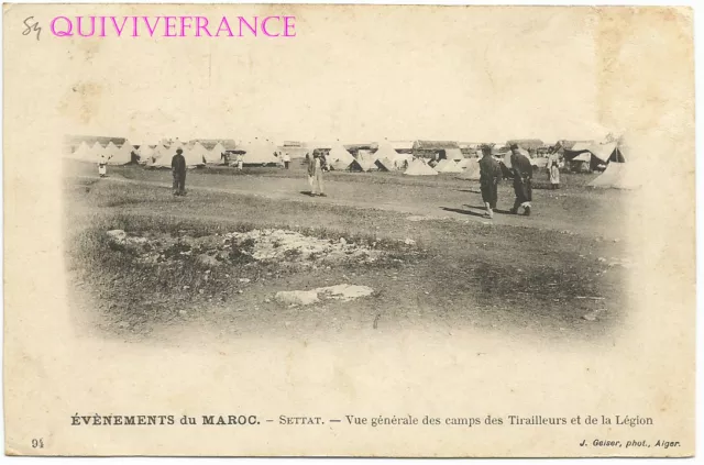 Cpl54 - Maroc - Settat Camps Des Tirailleurs Et De La Legion Etrangere
