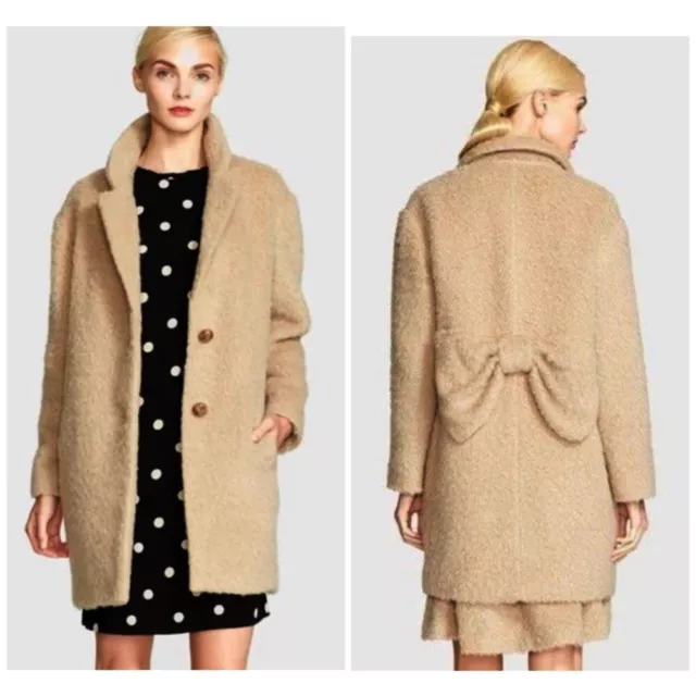 Kate Spade Daphne Coat Alpaca Wool Blend Size 8 / Medium