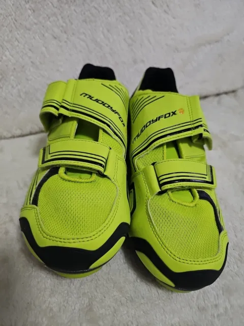 Cycling Shoes  Muddyfox Yellow Size 9