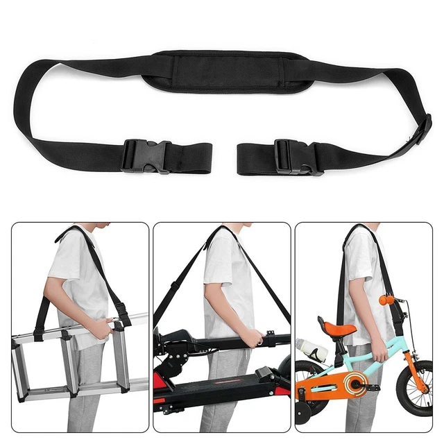 Bandoulière Réglable Pour Scooter – Noir – Polyester Et PVC – Longueur 162cm