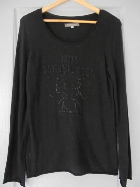 Pull Noir En Bambou Banana Moon Taille M (38/40) - Occasion Très Bon état