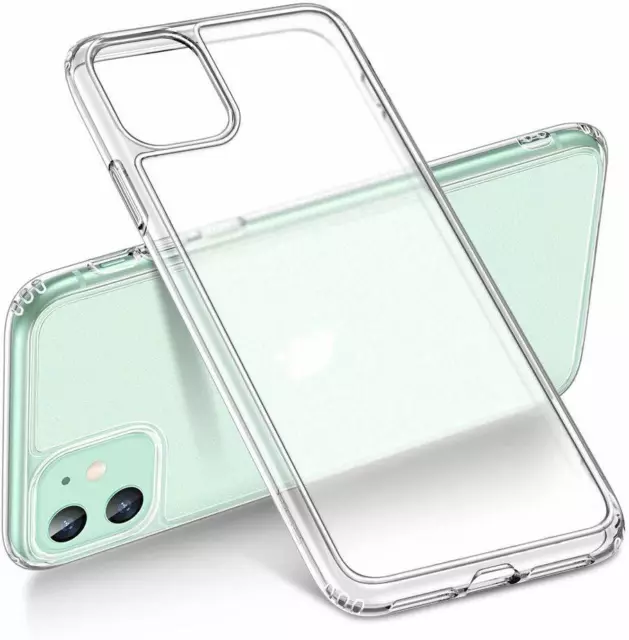 iPhone 11 Case Clear Slim Soft Shockproof Silicone TPU Back Bumper Corners Cover