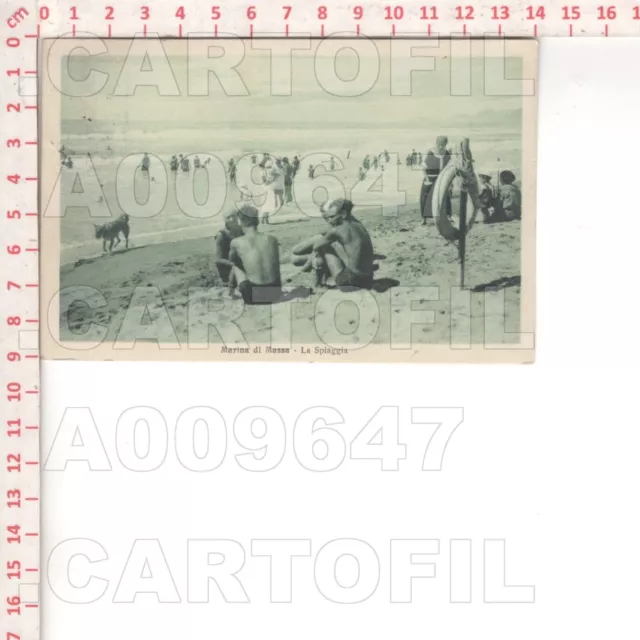 A9647 Massa Carrara 1927 Marina Di Massa Spiaggia Editore Zannoni