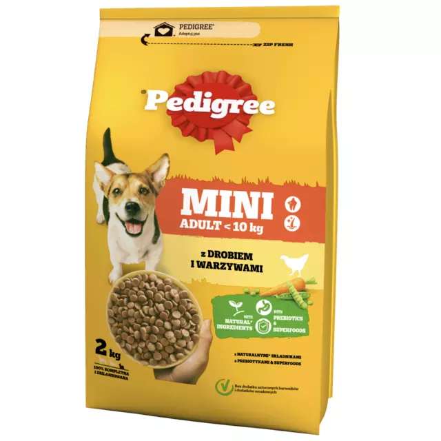 Pedigree Alimento Seco Para Perros Pollo Verduras 2Kg