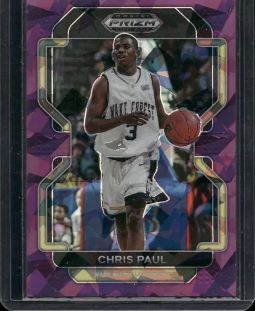 Chris Paul / 2022 Panini Prizm Purple Ice Draft Picks #8 Wake Forest 77/149