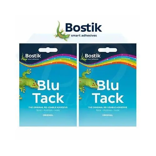 Neu Bostik Bostick Original Blu Blue Tack Kleber Handy Pack 60g * Klebetack