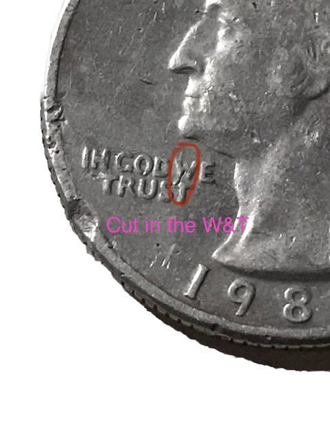 1987 D quarter With 16  errors