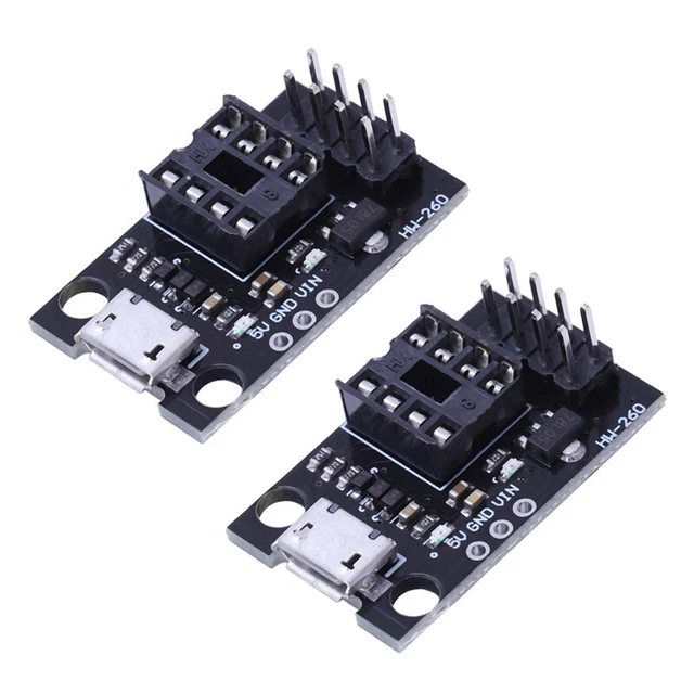 5 Cartes Programmation ATtiny Jopto - Pour ATtiny13A/25/45/85 - Interface Micro USB - Développement Électronique