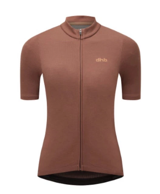 dhb Merino kurzärmeliges Damen-Trikot - Größe 10 - Mahagoni