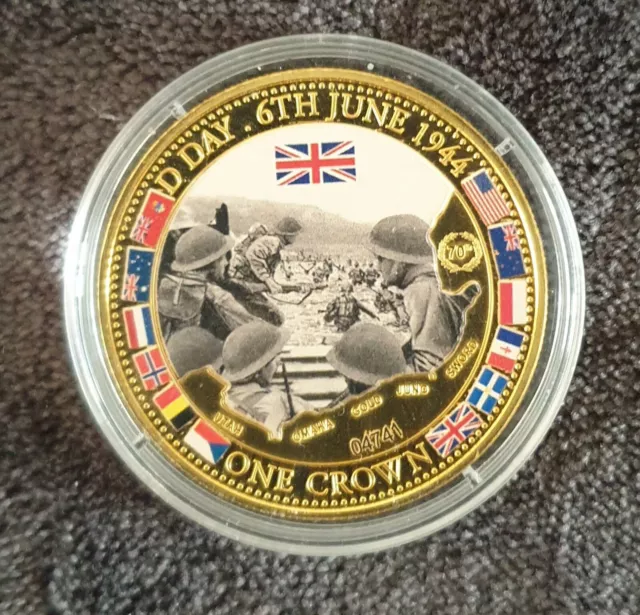 Dday 6th June 1944 One Crown Coin