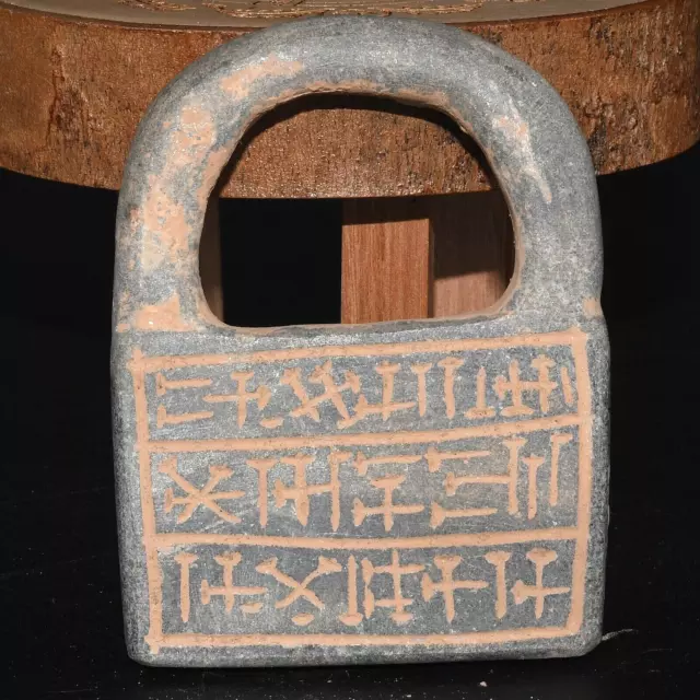 Ancient Near Eastern Stone Lock with Multiple Inscription over 2000 Years Old