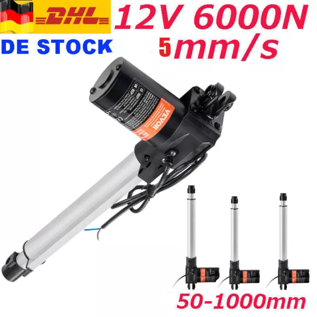 VEVOR 6000N Linear Actuator DC 12V Linearantrieb Elektrischer Linearmotor