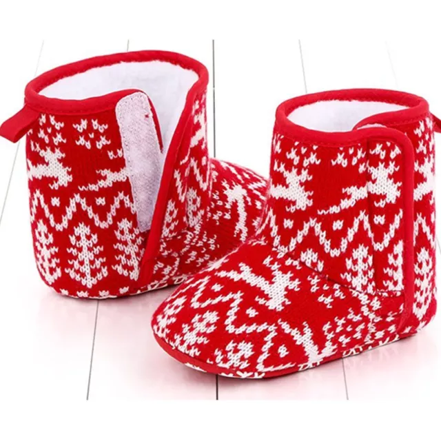 Newborn Anti-Slip toddler Warm Slippers Foot Socks baby shoes Christmas boots