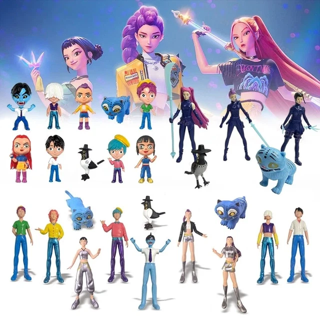 Figure Character Collection KPOP DEMON HUNTERS figures 5 Pieces Collectible Toy Anime Character ...