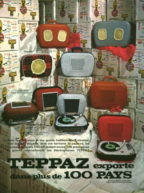 Publicité ancienne électrophone le Teppaz 1960 issue de magazine