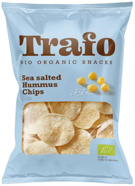 Kichererbsenchips mit Bio-Meersalz 75 g - TRAFO