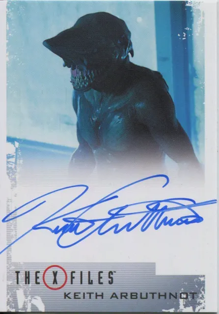 X Files Seasons 10 & 11 Autograph Card Keith Arbuthnot as Ghouli