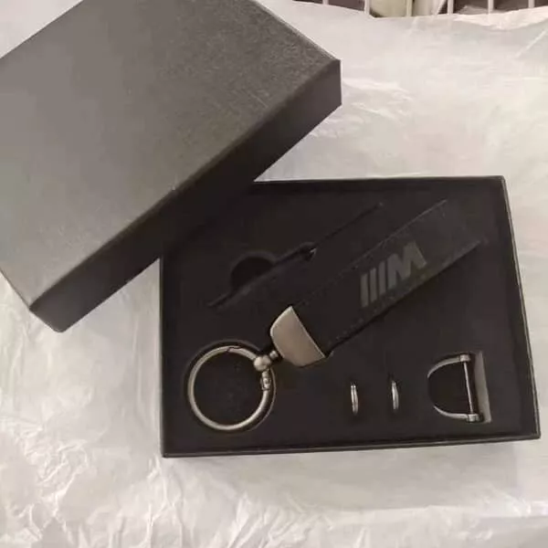 BMW Keyring Black  M Sport Metal Luxury Keychain High Quality Key Ring With Box