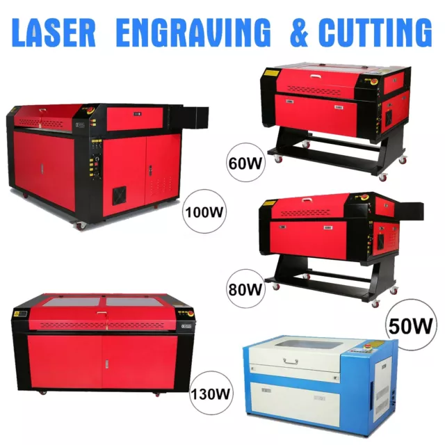 VEVOR CO2 Macchina per incisione laser 50W/60W/80W/100W/130W CNC tagliatrice USB